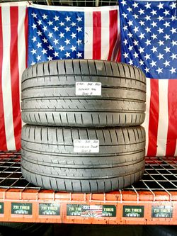 Set of 2 Used tires 275/35ZR20 MICHELIN PILOT SPORT 4S MAX PERFORMANCE SUMMER 275 35 20