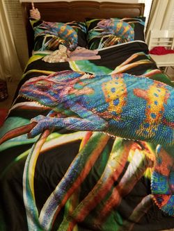 Chameleon Duvet Cover & Shams
