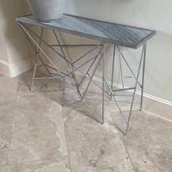 Modern Marble Slab Console Side Table