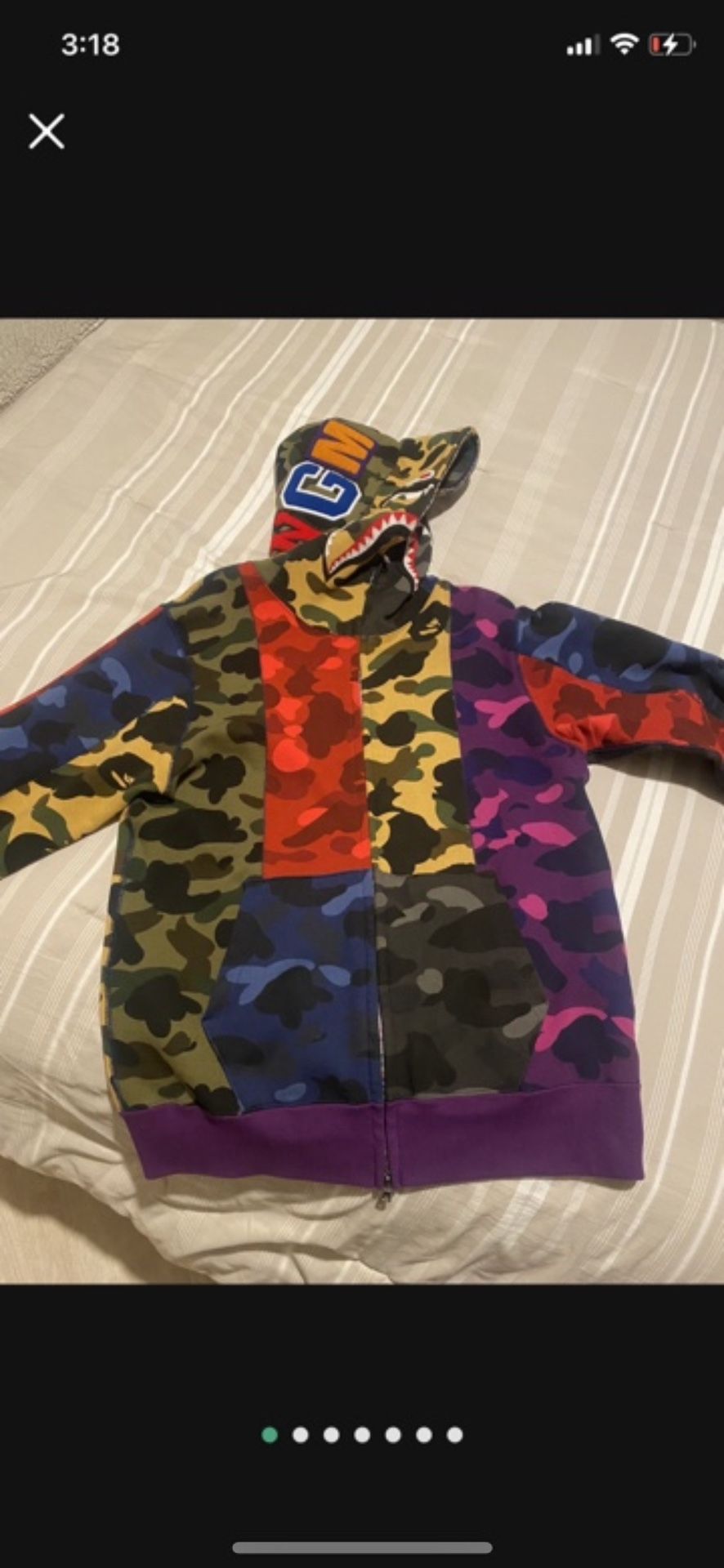 BAPE MULTICOLOR HOODIE