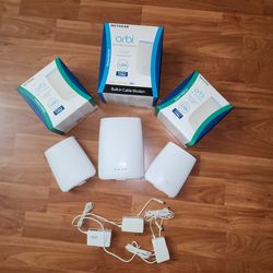 Orbi Moden With Satellite extenders