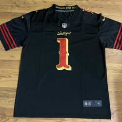 San Francisco 49ers 2025 Rivalries Ricky Pearsall 100% stitched jerseys