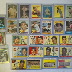 Vintage 1950's-1960's Baseball card collection