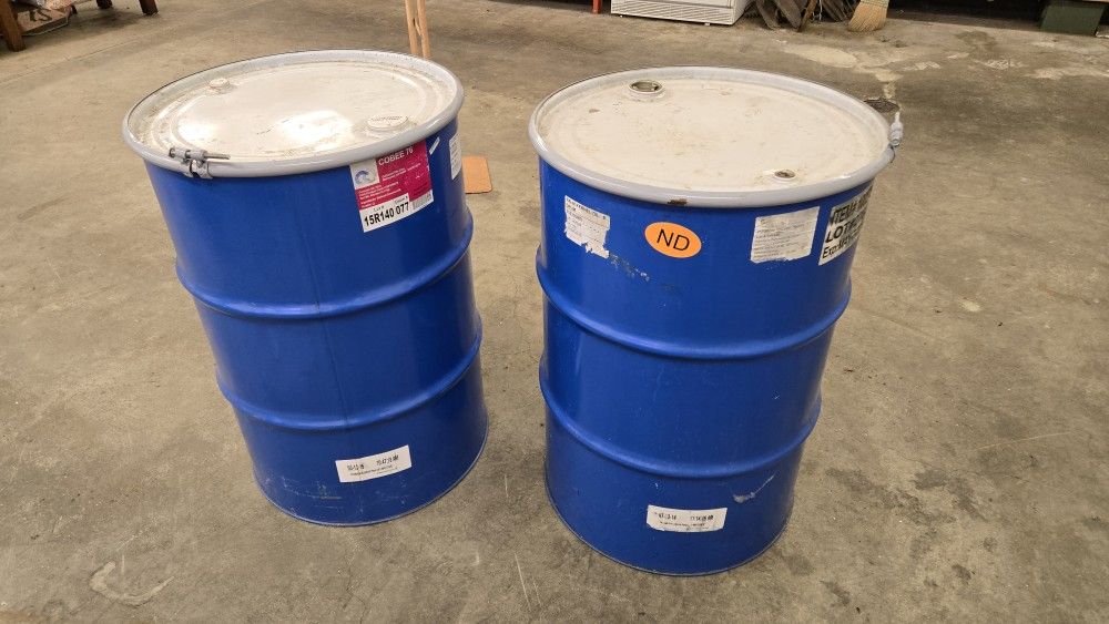 50 Gallon Drums, $25.00 Each