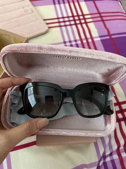 Miumiu black swarovski frame black/brown sunglass
