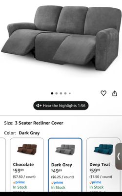 Sofa recliner cover