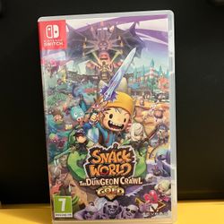 Snack World The Dungeon Crawl Gold for Nintendo Switch console video game system or Lite OLED Complete Snacks