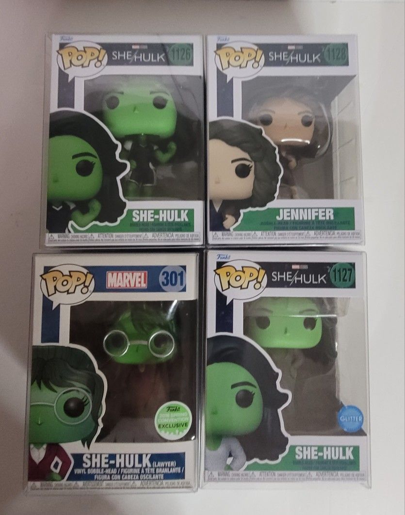 Funko Pops: Four (4) Marvel Studios - SHE/HULK
