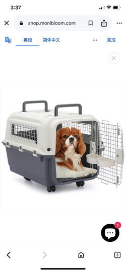 25" Pet Hard Sided Travel Carrier - Up to 25 lbs - Detachable Door