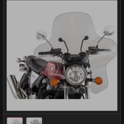 Vintage WINDSHIELD SCREENSHOT OF BIKE IT GOES ON VERY NICE TINTED 