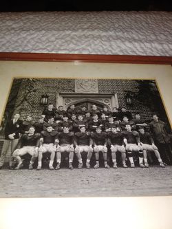SPORTS COLLECTABLE ANTIQUE FRAMED AND MATTED COLLEGE AND PREP SCHOOL ORIGINAL PHOTOS