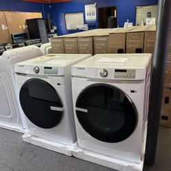 Samsung Front Load Washer And Gas Dryer Brand New 