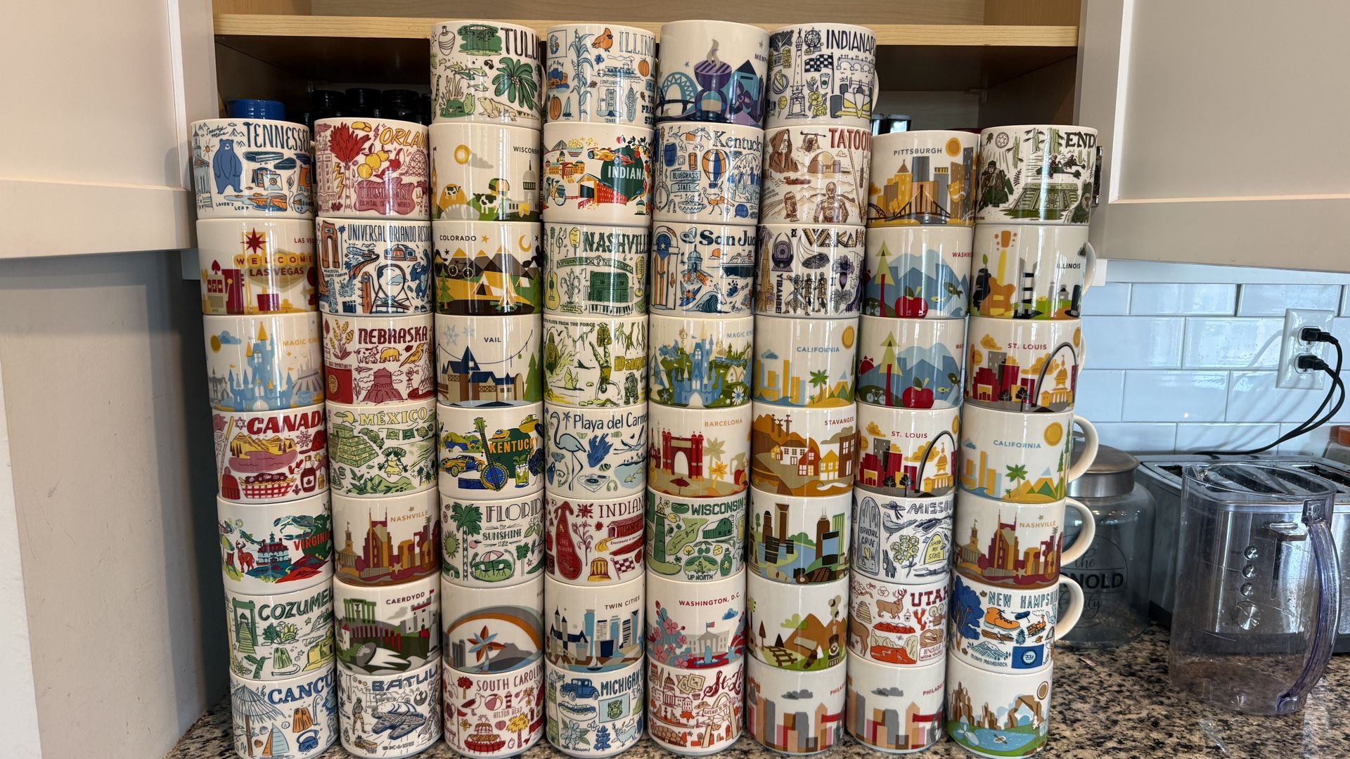 Massive collection of Starbucks Mugs