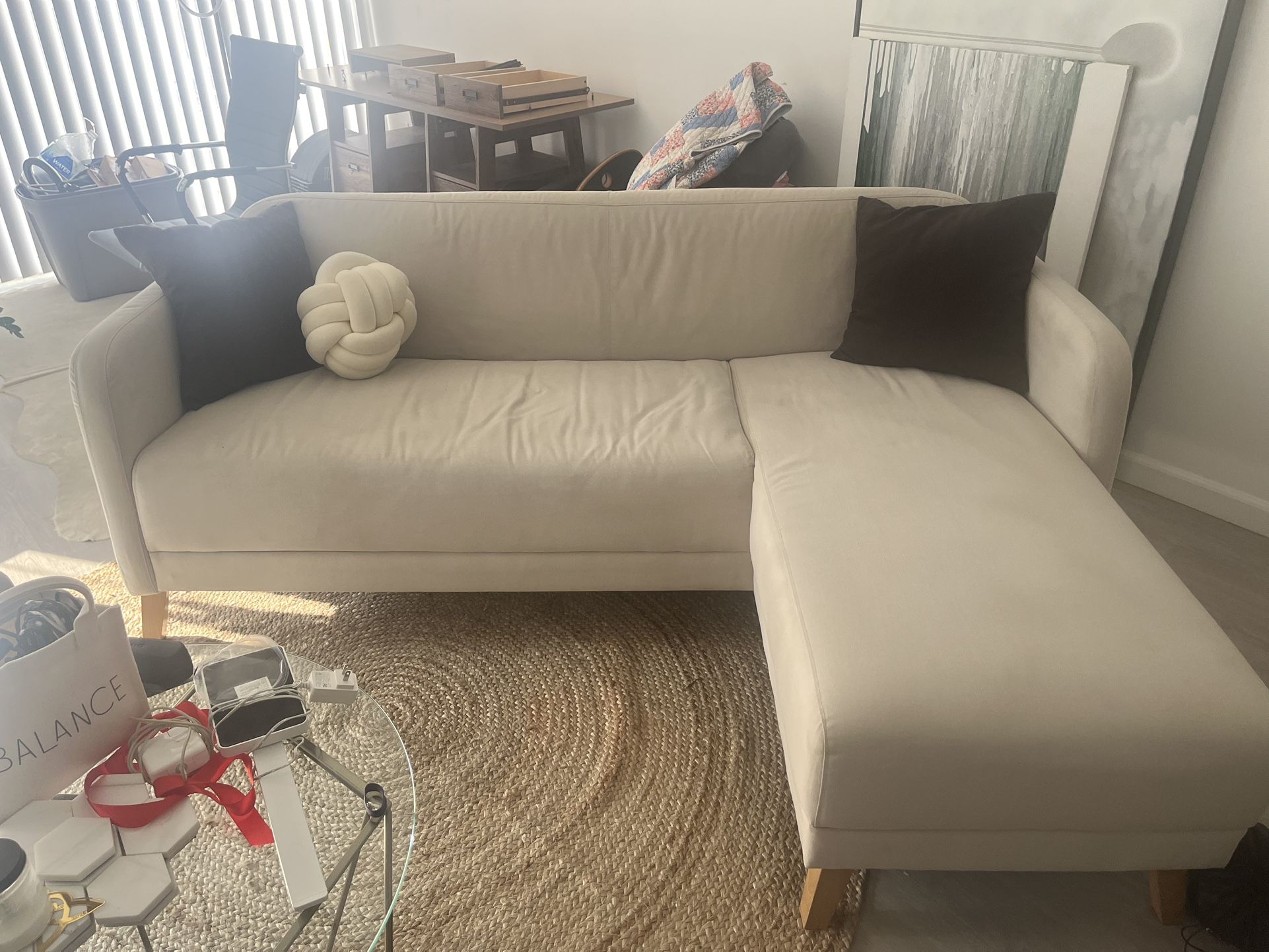 IKEA LINANÄS Sofa with Chaise