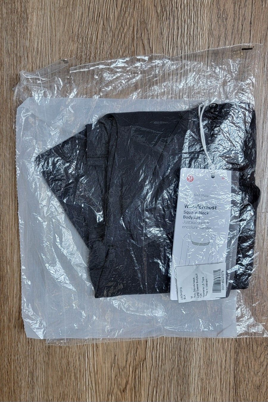Lululemon Square-Neck Long-Sleeve Bodysuit Size Medium 