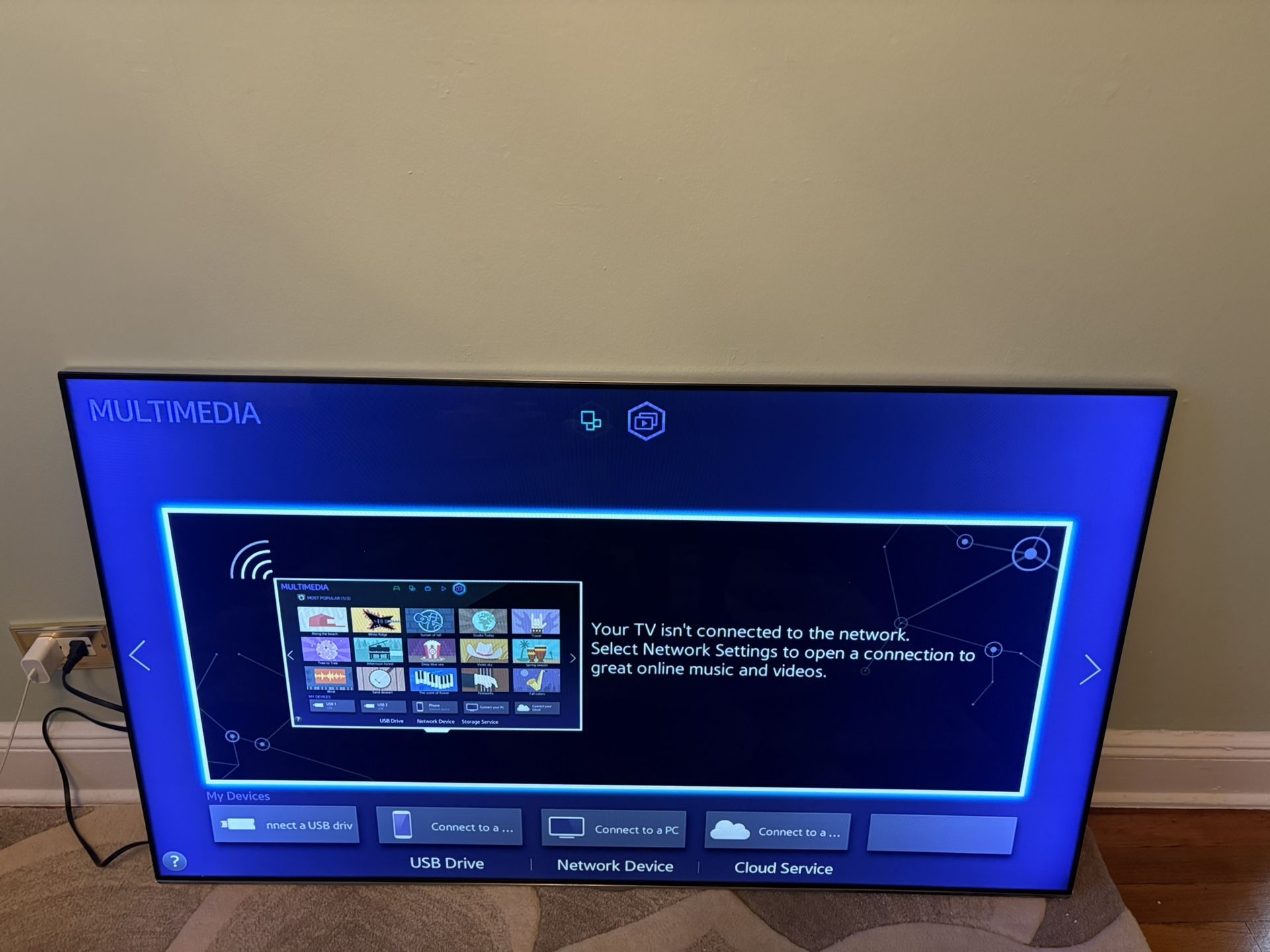 Samsung 55 Inch Tv Brand New Condition (no Stand, No Remote)