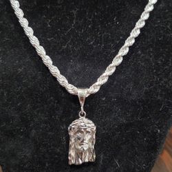 26" 5mm Sterling Silver 925 Diamond Cut Rope 