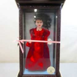 Vintage Limited edition Swarovski Porcelain Doll Camellia Garden w stand & case
