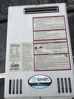 Tankless water heater  smith