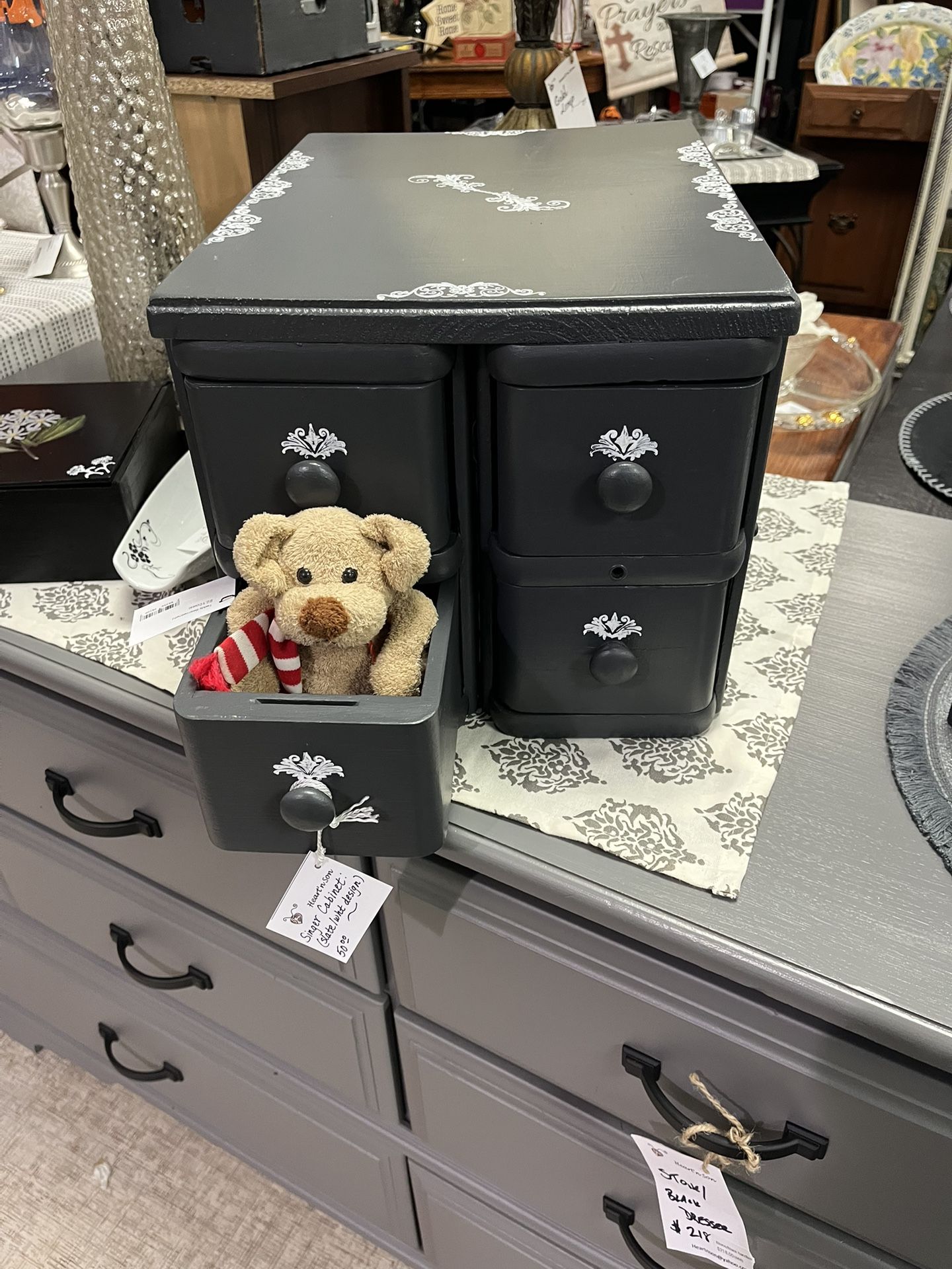 Singer Sewing Machine 4 Drawer Mini Cabinet 