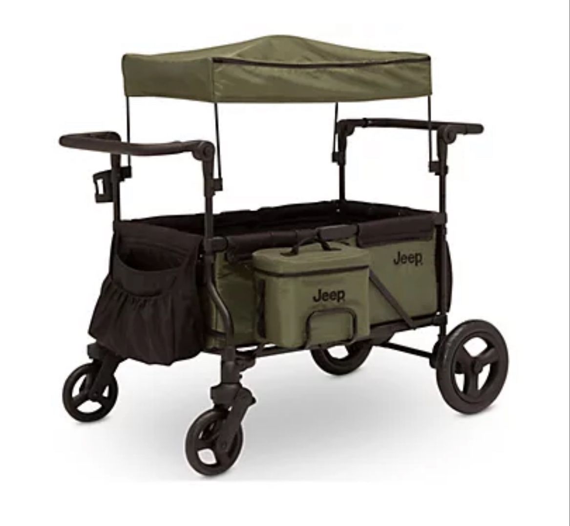 Jeep Wrangler Deluxe Stroller Wagon + Cooler Bag – Excellent Condition