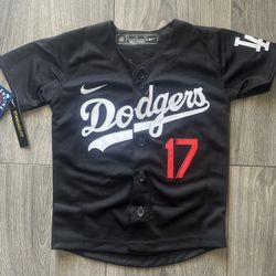 Los Angeles Dodgers BABY/TODDLER BLACK  Ohtani Jersey 
