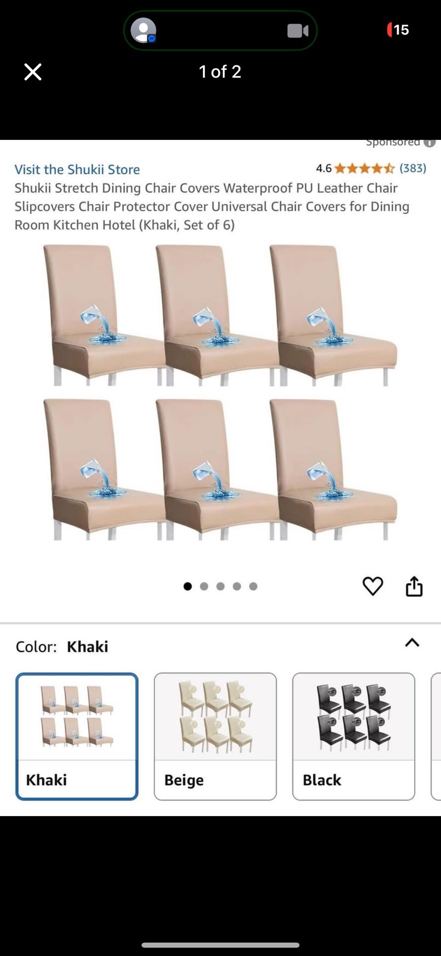 Dining chair covers Leather/ Protectores de piel para sillas 