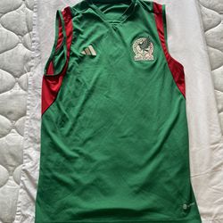 Mexico Soccer Training Top No Sleeves M