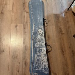Burton Jussi Oksanen 157.5 cm rare vintage snowboard with bindings