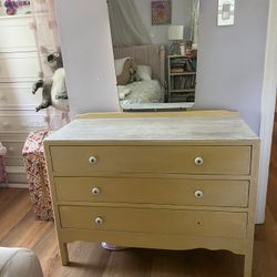 Vintage Child’s Dresser With Mirror 