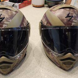 2x Scorpion EXO AT960 Helmets