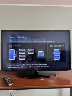 40" Samsung Smart TV - 1080p Full HD (UN40H5201AF) - Excellent Condition