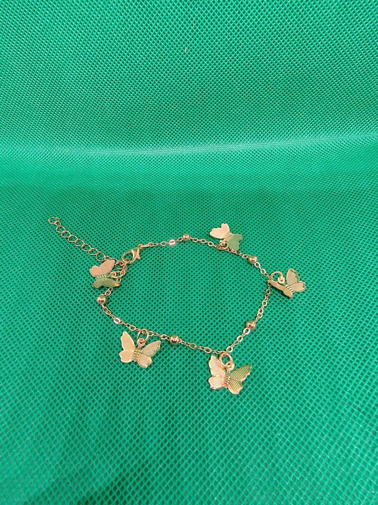Goldtone Butterfly Bracelet
