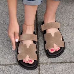 Suede Sliders