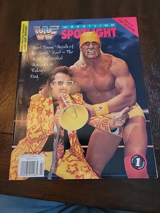 Wrestling Spotlight Magazine Vol 22 Jimmy Hart Hulk Hogan Posters Attached!