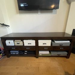 Pottery Barn Solid Wood Console Table