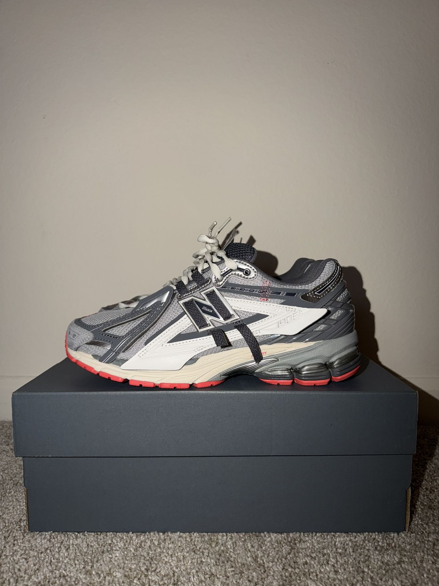 New Balance 1906A Slate Grey Raincloud Drift Red