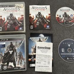 Assassin’s Creed II & Destiny PlayStation 3 PS3