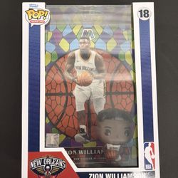 Funko Pop! #18 Mosaic Trading Card Zion Williamson Vinyl Figure Pelicans 