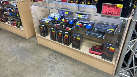 70” wide showcase