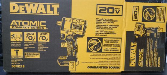 DeWalt Atomic 20V 1/2" Impact Wrench DCF921B