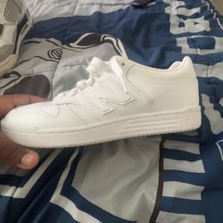 All White New Balance 