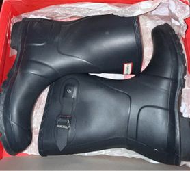 Hunter Black Rubber Rain Boots