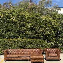 Restoration Hardware Sectional Sofa & Chair (Free Delivery)