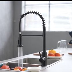 Kohler Black Kitchen Smart Faucet  With Soap Dispenser 