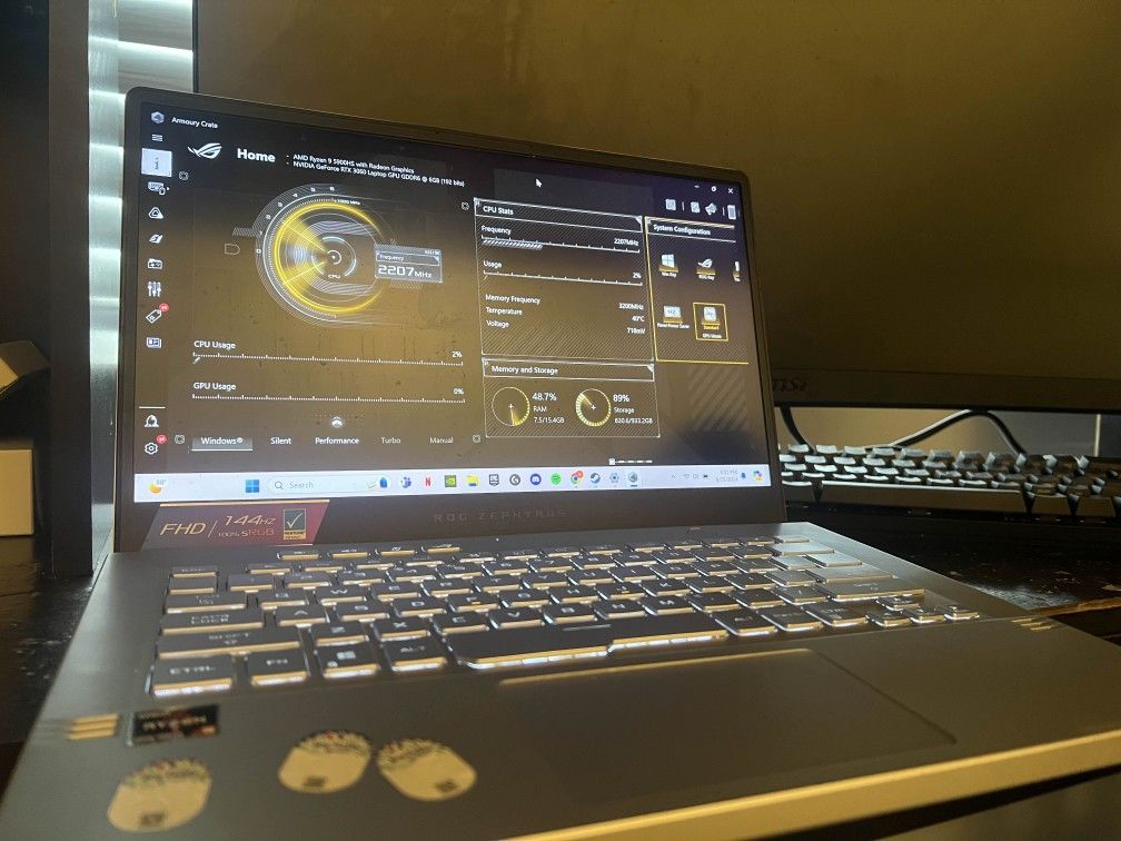 Gaming Laptop -gpu 3060 Ryzen 9 5900HS