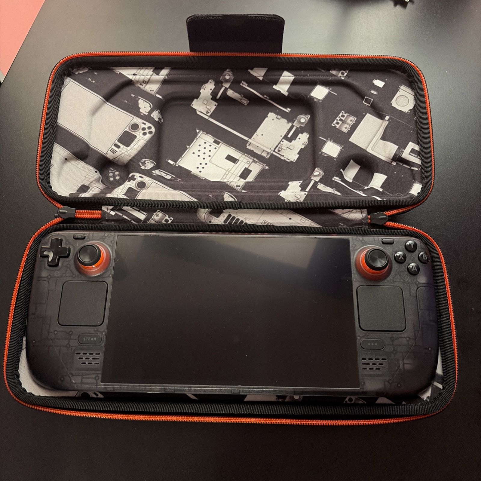 Steam Deck OLED 1 TB Special Edition Transparent Black with Orange Accents