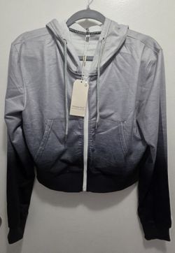 Milanpivillon Cropped Women's Gray Hombre Hoodie Size Med. NEW