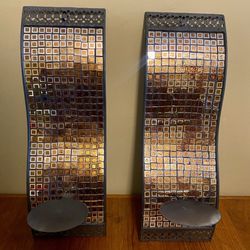 2 Matching Copper Design Wall Sconces By San Miguel Kingsway Candle Plants Decor