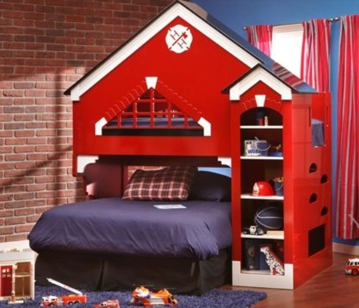 Furniture Row Kids Fire Station Bunk Bed